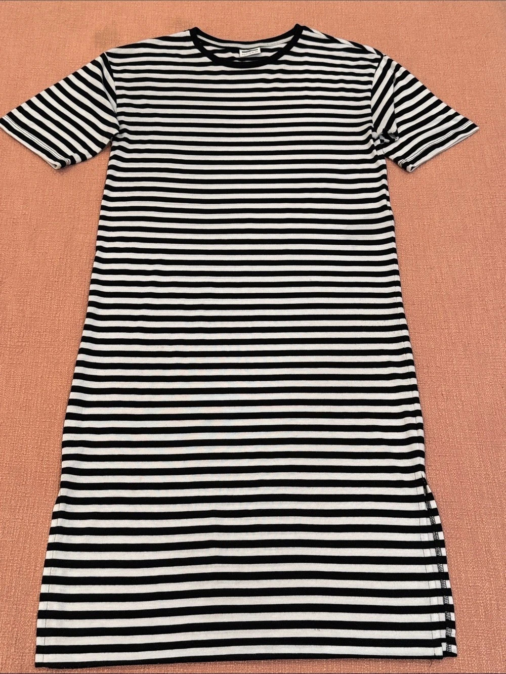 Noisy May Striped Maxi Dress Black & White Size small